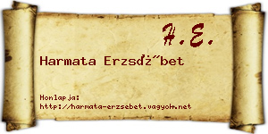 Harmata Erzsébet névjegykártya
